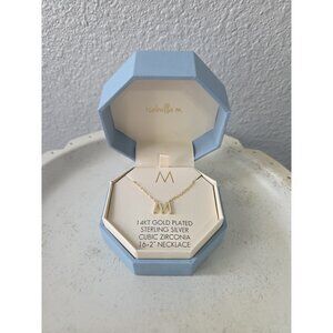 Isabella M "M" Initial Necklace